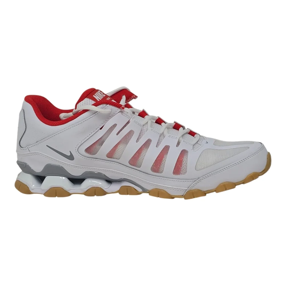 Brand New Nike Reax 8 TR Mesh White Wolf Grey Red 621716-103 Mens Size's